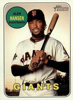 #575 Alen Hanson - San Francisco Giants - 2018 Topps Heritage Baseball