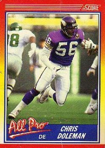 #575 Chris Doleman - Minnesota Vikings - 1990 Score Football