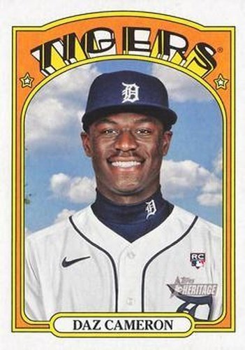 #575 Daz Cameron - Detroit Tigers - 2021 Topps Heritage Baseball