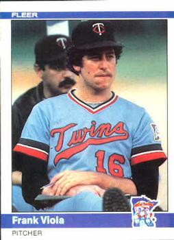 #575 Frank Viola - Minnesota Twins - 1984 Fleer Baseball