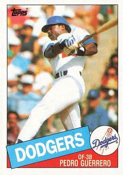 #575 Pedro Guerrero - Los Angeles Dodgers - 1985 Topps Baseball