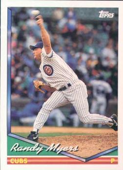 #575 Randy Myers - Chicago Cubs - 1994 Topps Baseball