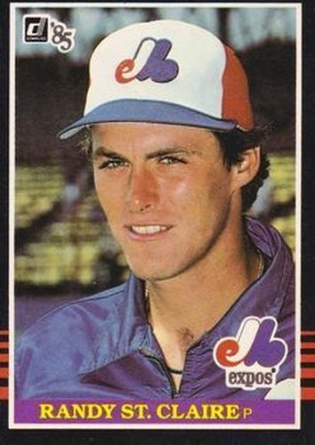 #575 Randy St. Claire - Montreal Expos - 1985 Donruss Baseball