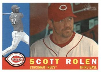 #575 Scott Rolen - Cincinnati Reds - 2009 Topps Heritage Baseball