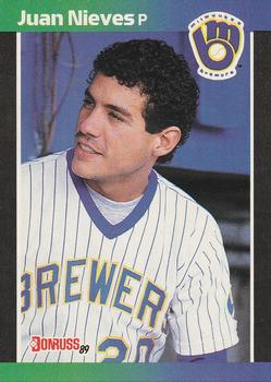#575 Juan Nieves - Milwaukee Brewers - 1989 Donruss Baseball