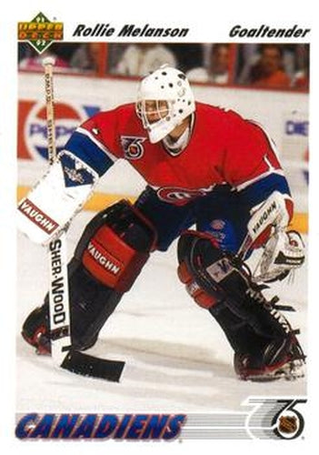 #575 Rollie Melanson - Montreal Canadiens - 1991-92 Upper Deck Hockey