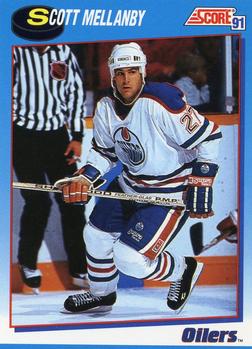 #575 Scott Mellanby - Edmonton Oilers - 1991-92 Score Canadian Bilingual Hockey