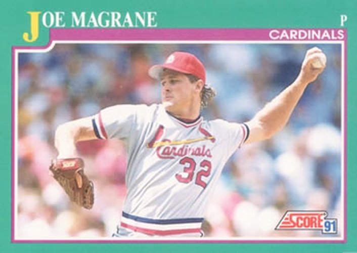 #575 Joe Magrane - St. Louis Cardinals - 1991 Score Baseball