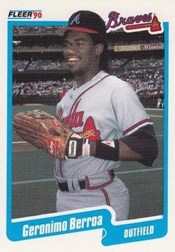 #575 Geronimo Berroa - Atlanta Braves - 1990 Fleer USA Baseball