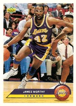 #P21 James Worthy - Los Angeles Lakers - 1992-93 Upper Deck McDonald's Basketball