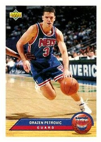 #P27 Drazen Petrovic - New Jersey Nets - 1992-93 Upper Deck McDonald's Basketball