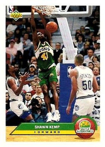 #P38 Shawn Kemp - Seattle Supersonics - 1992-93 Upper Deck McDonald's Basketball