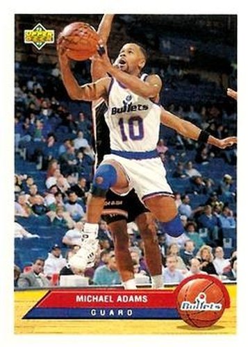 #P42 Michael Adams - Washington Bullets - 1992-93 Upper Deck McDonald's Basketball