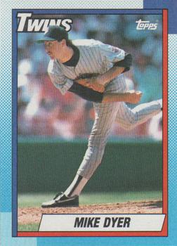 #576 Mike Dyer - Minnesota Twins - 1990 Topps Baseball