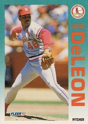 #576 Jose DeLeon - St. Louis Cardinals - 1992 Fleer Baseball