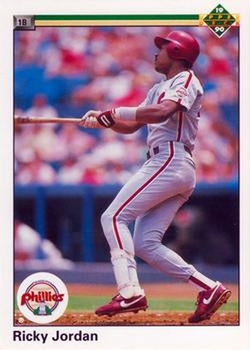 #576 Ricky Jordan - Philadelphia Phillies - 1990 Upper Deck Baseball