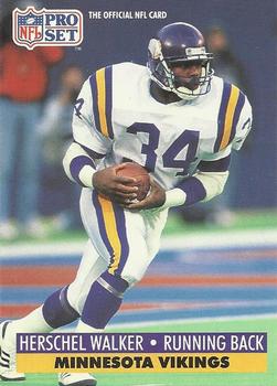 #576 Herschel Walker - Minnesota Vikings - 1991 Pro Set Football