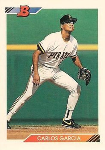 #576 Carlos Garcia - Pittsburgh Pirates - 1992 Bowman Baseball