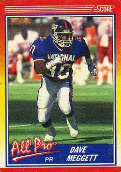 #576 Dave Meggett - New York Giants - 1990 Score Football