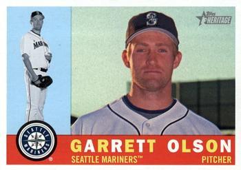 #576 Garrett Olson - Seattle Mariners - 2009 Topps Heritage Baseball