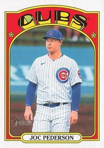 #576 Joc Pederson - Chicago Cubs - 2021 Topps Heritage Baseball