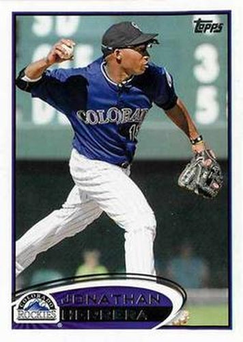 #576 Jonathan Herrera - Colorado Rockies - 2012 Topps Baseball