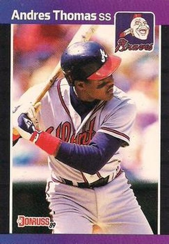 #576 Andres Thomas - Atlanta Braves - 1989 Donruss Baseball