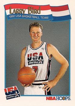 #576 Larry Bird - USA - 1991-92 Hoops Basketball