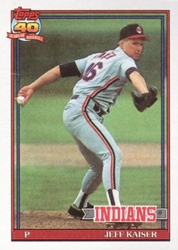 #576 Jeff Kaiser - Cleveland Indians - 1991 Topps Baseball