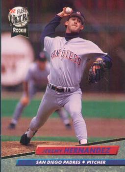 #576 Jeremy Hernandez - San Diego Padres - 1992 Ultra Baseball