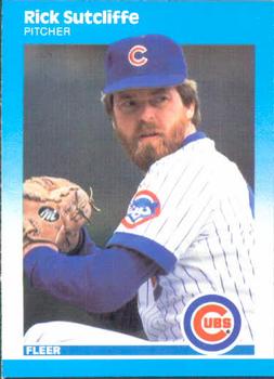 #576 Rick Sutcliffe - Chicago Cubs - 1987 Fleer Baseball