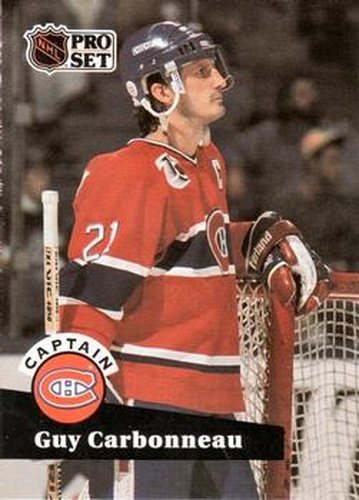 #576 Guy Carbonneau - 1991-92 Pro Set Hockey