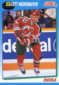 #577 Scott Neidermayer - New Jersey Devils - 1991-92 Score Canadian Hockey