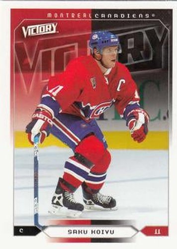 #103 Saku Koivu - Montreal Canadiens - 2005-06 Upper Deck Victory Hockey