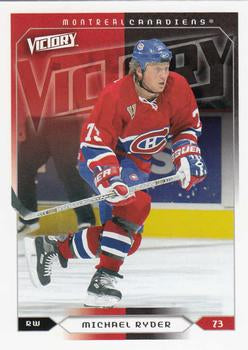 #104 Michael Ryder - Montreal Canadiens - 2005-06 Upper Deck Victory Hockey