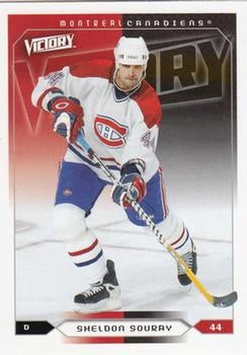 #106 Sheldon Souray - Montreal Canadiens - 2005-06 Upper Deck Victory Hockey