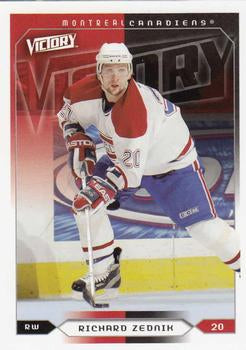 #107 Richard Zednik - Montreal Canadiens - 2005-06 Upper Deck Victory Hockey