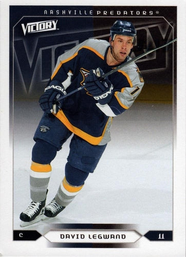 #109 David Legwand - Nashville Predators - 2005-06 Upper Deck Victory Hockey