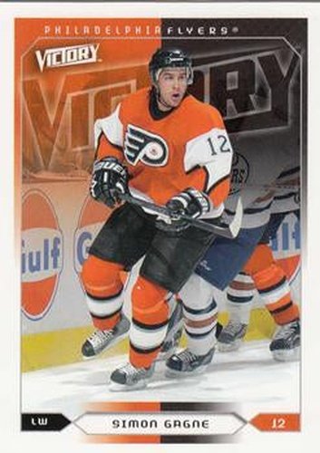 #141 Simon Gagne - Philadelphia Flyers - 2005-06 Upper Deck Victory Hockey