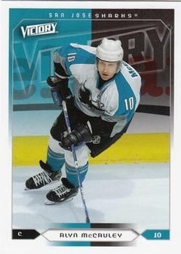 #165 Alyn McCauley - San Jose Sharks - 2005-06 Upper Deck Victory Hockey