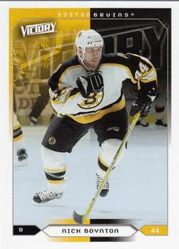 #16 Nick Boynton - Boston Bruins - 2005-06 Upper Deck Victory Hockey