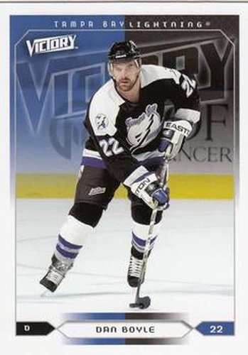 #180 Dan Boyle - Tampa Bay Lightning - 2005-06 Upper Deck Victory Hockey