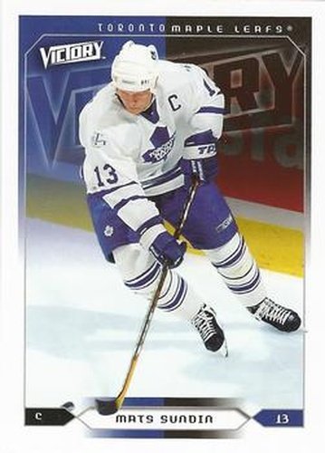 #181 Mats Sundin - Toronto Maple Leafs - 2005-06 Upper Deck Victory Hockey