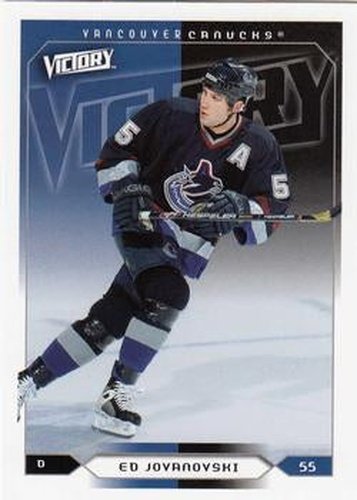 #192 Ed Jovanovski - Vancouver Canucks - 2005-06 Upper Deck Victory Hockey