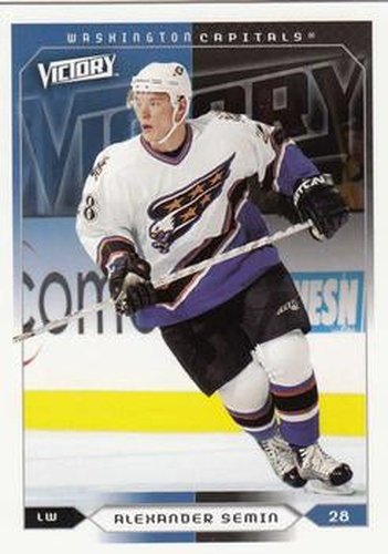 #198 Alexander Semin - Washington Capitals - 2005-06 Upper Deck Victory Hockey