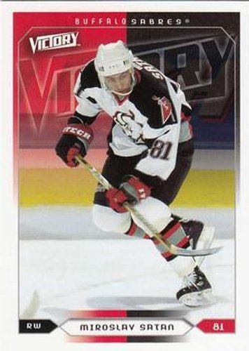 #20 Miroslav Satan - Buffalo Sabres - 2005-06 Upper Deck Victory Hockey