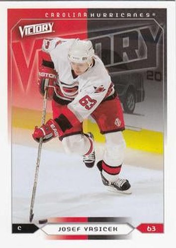 #38 Josef Vasicek - Carolina Hurricanes - 2005-06 Upper Deck Victory Hockey