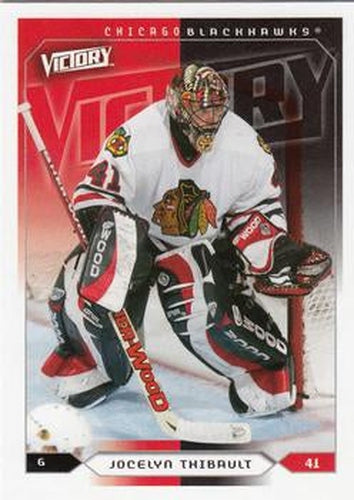 #41 Jocelyn Thibault - Chicago Blackhawks - 2005-06 Upper Deck Victory Hockey