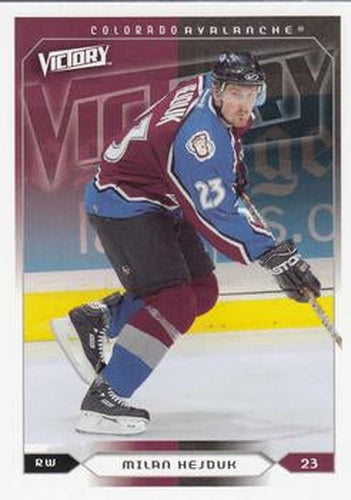 #49 Milan Hejduk - Colorado Avalanche - 2005-06 Upper Deck Victory Hockey