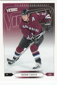 #52 Adam Foote - Colorado Avalanche - 2005-06 Upper Deck Victory Hockey